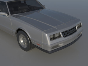Chevrolet Monte Carlo SS 1987 Modèles 3D en vedette