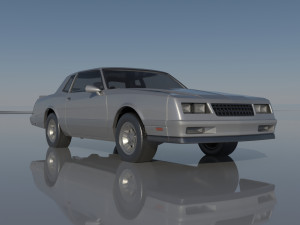 Chevrolet Monte Carlo SS 1987 Modèles 3D en vedette