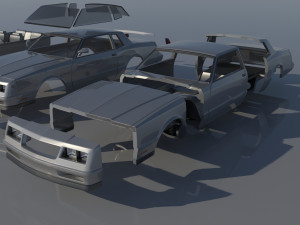 Chevrolet Monte Carlo SS 1987 Modèles 3D en vedette