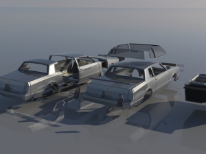 Chevrolet Monte Carlo SS 1987 Modèles 3D en vedette