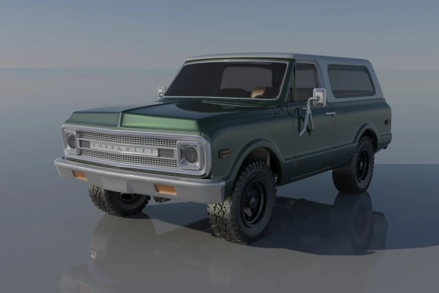 Chevrolet BLazer 1970 3D Print Model .c4d .max .obj .3ds .fbx .stl .blend