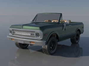 Chevrolet BLazer 1970 3Dプリントモデル