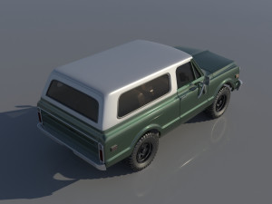 Chevrolet BLazer 1970 3Dプリントモデル