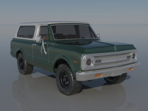 Chevrolet BLazer 1970 3Dプリントモデル