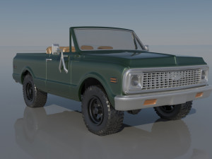 Chevrolet BLazer 1970 3Dプリントモデル