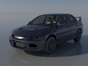 Mitsubishi Lancer Evolution 8 3D Print Model