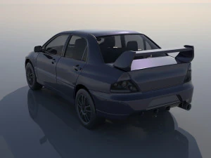 Mitsubishi Lancer Evolution 8 3D Print Model