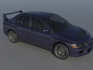 Mitsubishi Lancer Evolution 8 3D Print Model