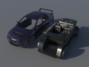 Mitsubishi Lancer Evolution 8 3D Принт Модель
