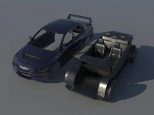 Mitsubishi Lancer Evolution 8 3D Print Model