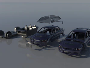 Mitsubishi Lancer Evolution 8 3D Print Model