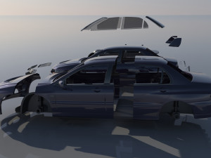 Mitsubishi Lancer Evolution 8 3D Принт Модель