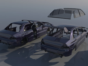 Mitsubishi Lancer Evolution 8 3D Принт Модель
