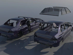 Mitsubishi Lancer Evolution 8 3D Print Model