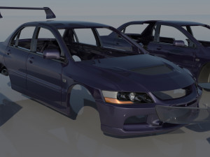 Mitsubishi Lancer Evolution 8 3D Принт Модель