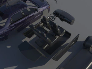 Mitsubishi Lancer Evolution 8 3D Print Model
