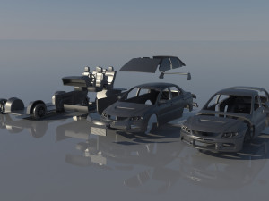 Mitsubishi Lancer Evolution 8 3D Принт Модель