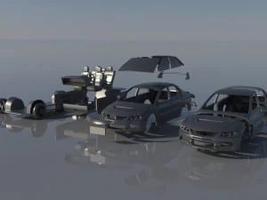 Mitsubishi Lancer Evolution 8 3D Print Model