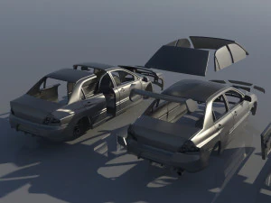 Mitsubishi Lancer Evolution 8 3D Print Model