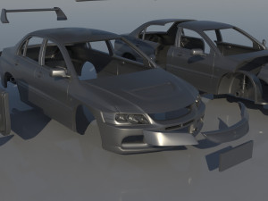 Mitsubishi Lancer Evolution 8 3D Принт Модель