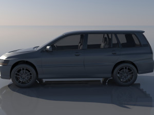 Mitsubishi Lancer Evolution 8 Wagon 3D Print Model