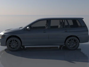 Mitsubishi Lancer Evolution 8 Wagon 3D Print Model