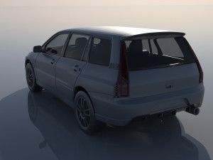 Mitsubishi Lancer Evolution 8 Wagon 3D Print Model
