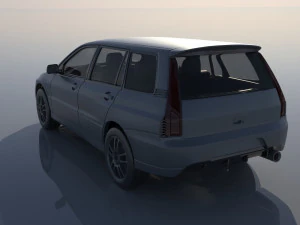 Mitsubishi Lancer Evolution 8 Wagon 3D Print Model