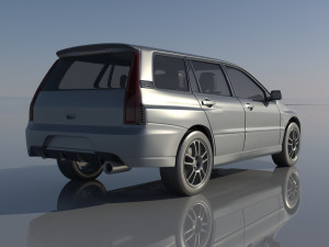 Mitsubishi Lancer Evolution 8 Wagon 3D Print Model