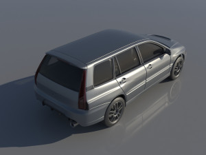 Mitsubishi Lancer Evolution 8 Wagon 3D Print Model