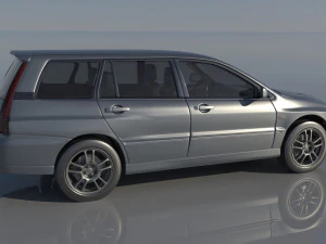 Mitsubishi Lancer Evolution 8 Wagon 3D Print Model