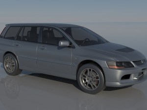 Mitsubishi Lancer Evolution 8 Wagon 3D Print Model