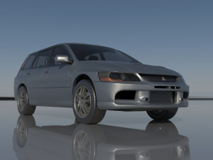 Mitsubishi Lancer Evolution 8 Wagon 3D Print Model