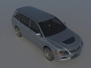 Mitsubishi Lancer Evolution 8 Wagon 3D Print Model