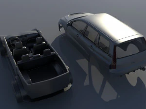 Mitsubishi Lancer Evolution 8 Wagon 3D Print Model