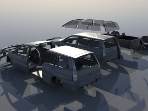 Mitsubishi Lancer Evolution 8 Wagon 3D Print Model