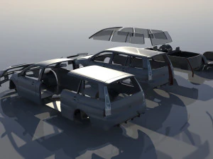 Mitsubishi Lancer Evolution 8 Wagon 3D Print Model