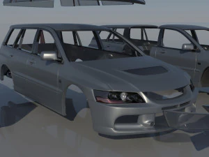 Mitsubishi Lancer Evolution 8 Wagon 3D Print Model
