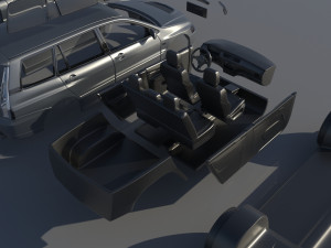 Mitsubishi Lancer Evolution 8 Wagon 3D Print Model