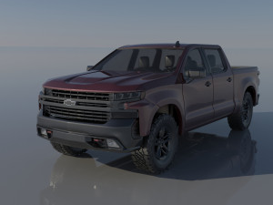 Chevrolet Silverado 1500 2022 3D 프린트 모델