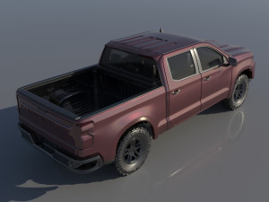 Chevrolet Silverado 1500 2022 3D 프린트 모델