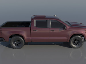 Chevrolet Silverado 1500 2022 3D 프린트 모델