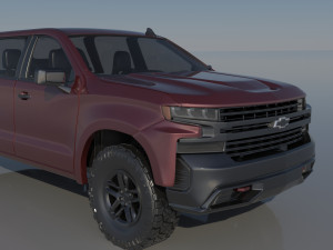 Chevrolet Silverado 1500 2022 3D 프린트 모델