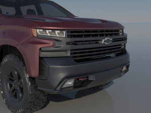 Chevrolet Silverado 1500 2022 3D 프린트 모델