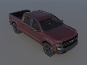 Chevrolet Silverado 1500 2022 3D 프린트 모델
