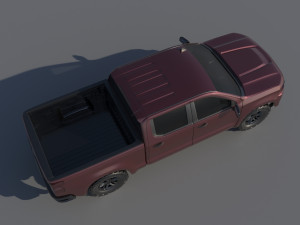 Chevrolet Silverado 1500 2022 3D 프린트 모델