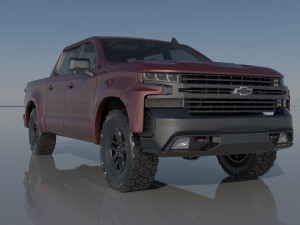 Chevrolet Silverado 1500 2022 3D 프린트 모델