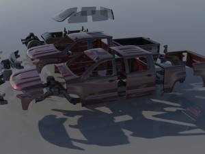 Chevrolet Silverado 1500 2022 3D 프린트 모델