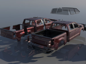 Chevrolet Silverado 1500 2022 3D 프린트 모델