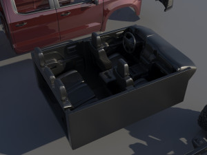 Chevrolet Silverado 1500 2022 3D 프린트 모델